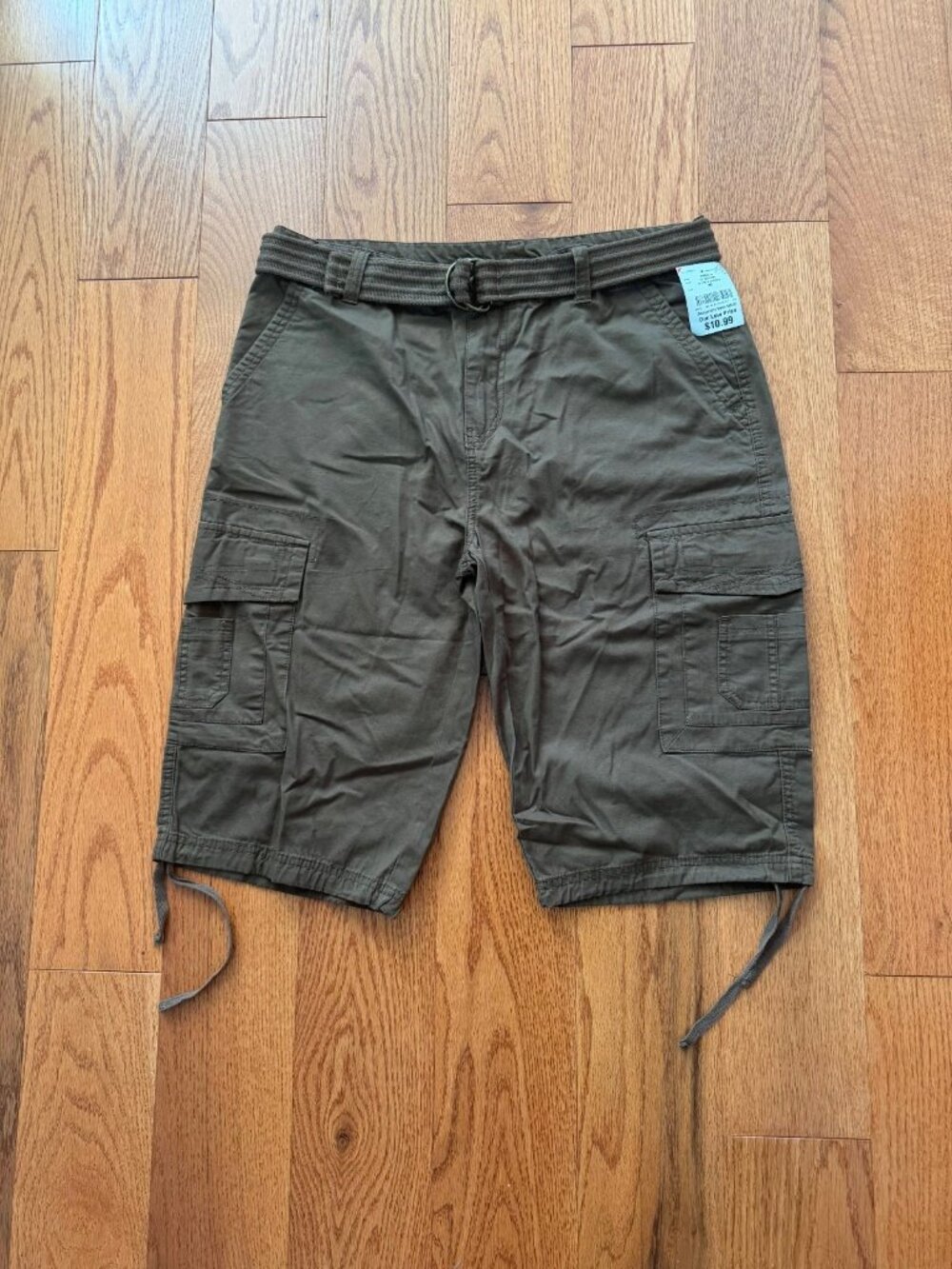 Men's Ring of Fire Brown Cargo Shorts Cotton Size 34 NWT